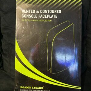 Foamy Lizard PS5 Playstation 5 Console Faceplate Vented & Countoured IOB